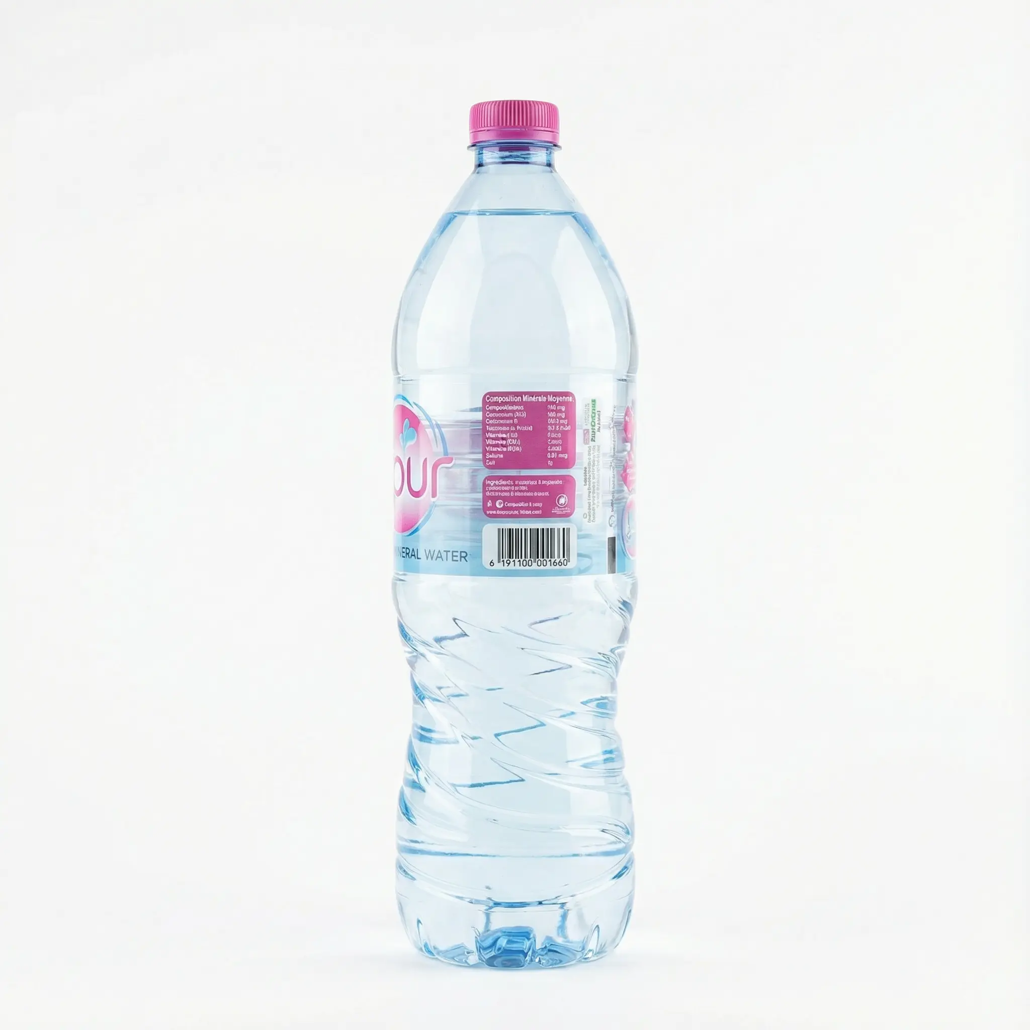 etiquette eau minerale naturelle opur informations